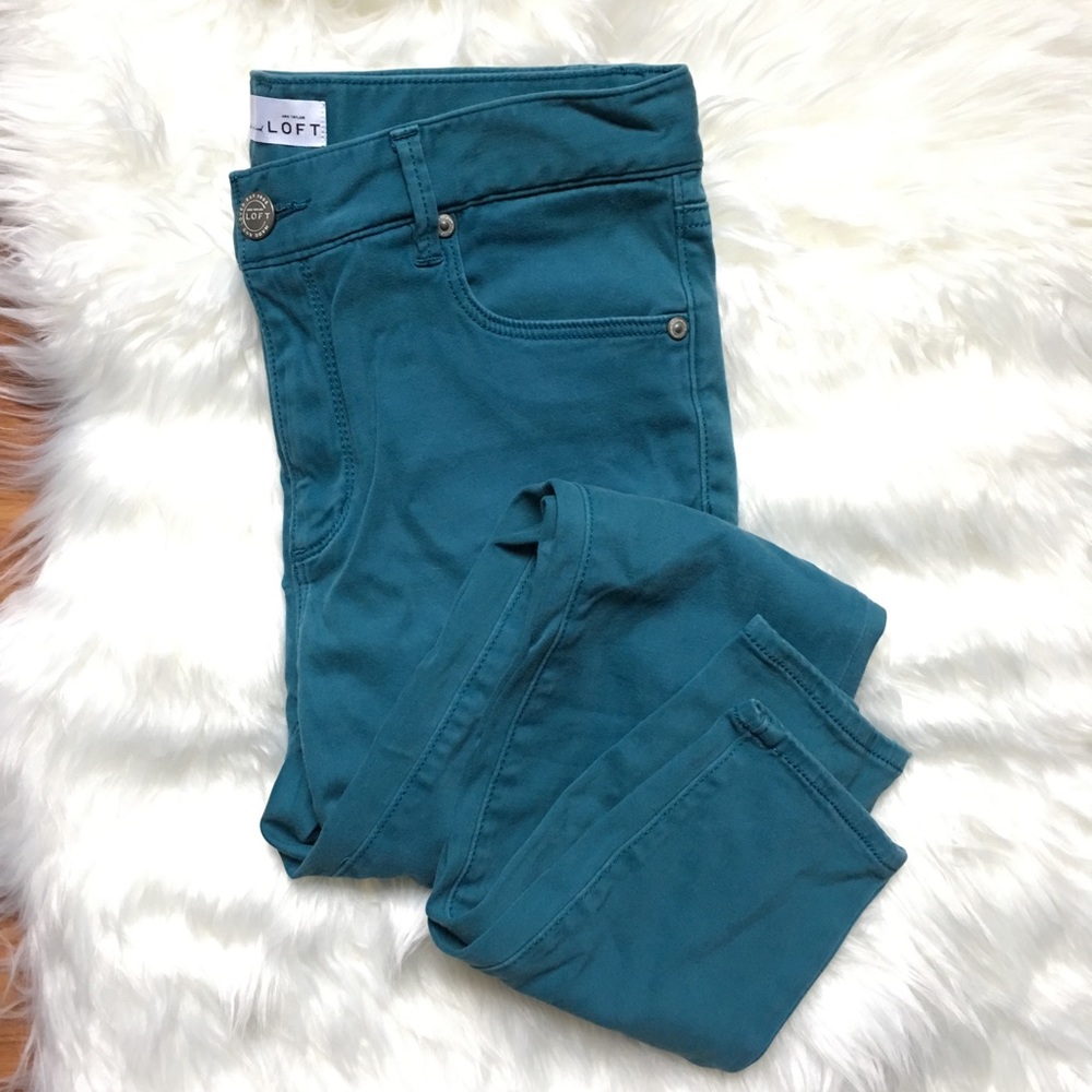 LOFT Teal Skinny Legging
